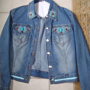 denim jacket & matching pants size 6